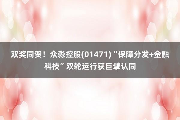双奖同贺！众淼控股(01471)“保障分发+金融科技”双轮运行获巨擘认同